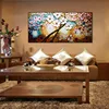 New handmade Modern Canvas on Oil Painting Palette knife Tree 3D Paintings living room Decor Wall Art