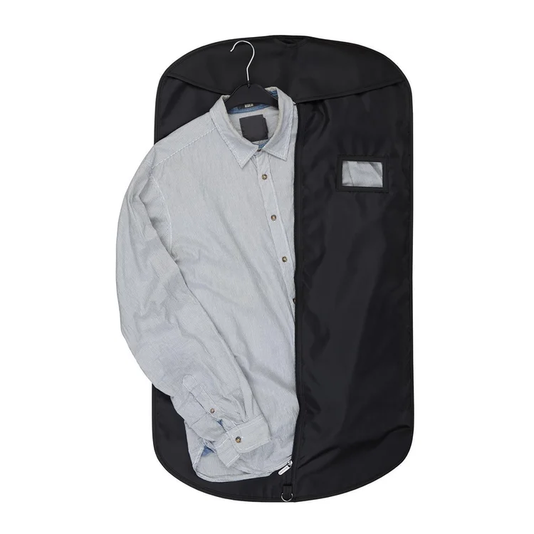 

online shopping website garment bag with logo reusable, Black