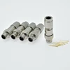 Metal cable plug waterproof power 8 pin M12 X code connector