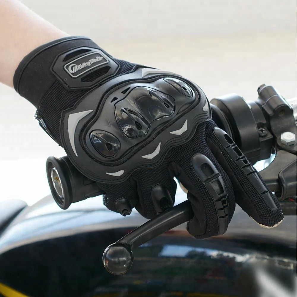 

Non-slip Breathable Touch Screen M L XL Black Racing Motorcycle Gloves