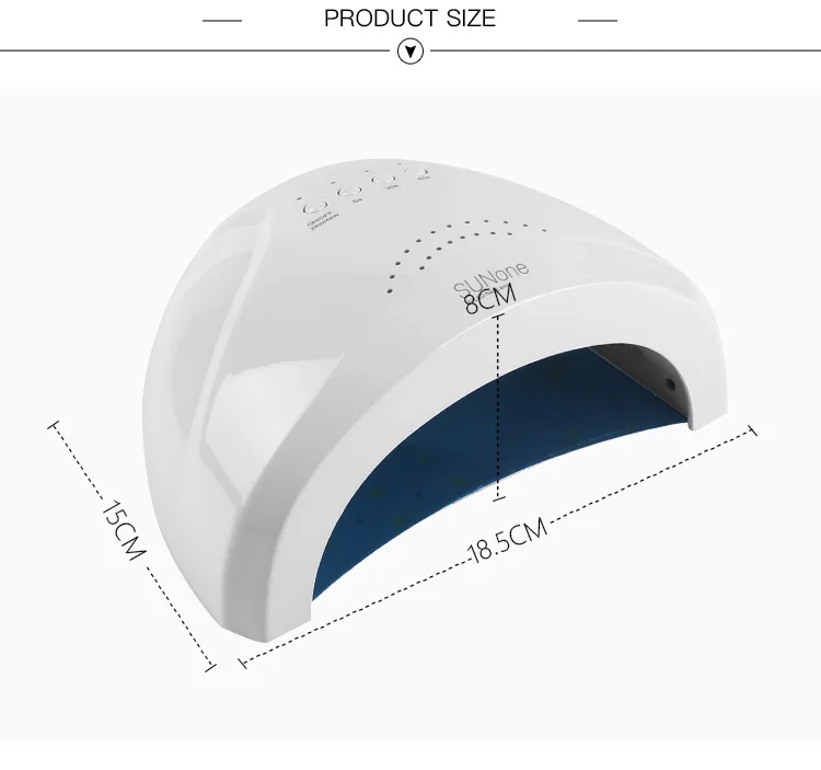 Sun one 48w uv led nail lamp nail dryer uv gel polish curing lamp