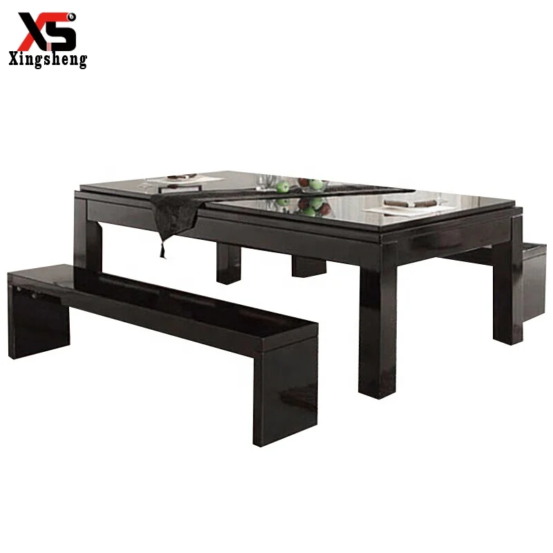 

Professional tournament standard multi game dining table pool table combo for home use