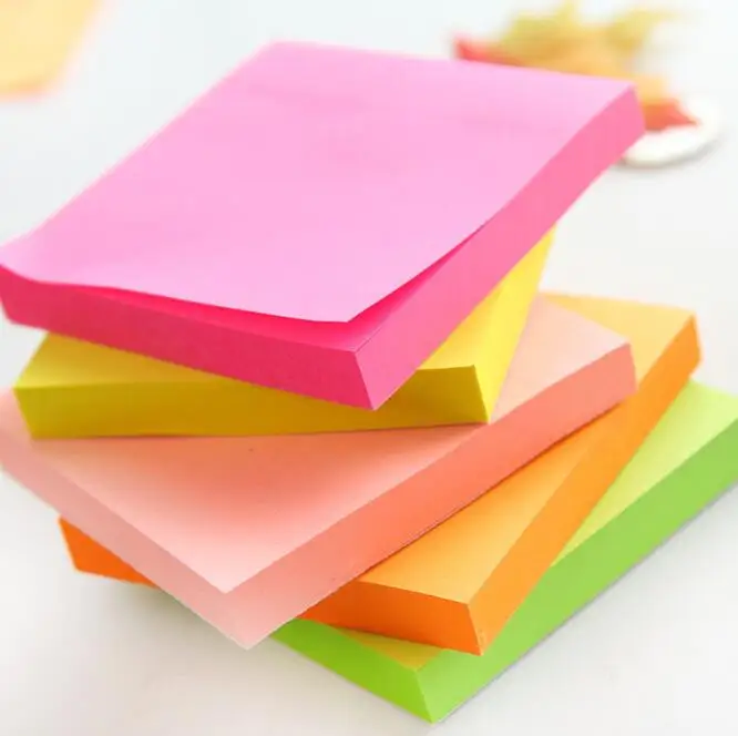 Assorted Bright Colors 100 Sheets/Pad 3 in x 3 in Details about   Post-it Super Sticky Notes