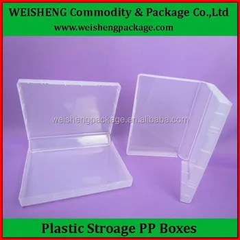 flat plastic boxes with lids