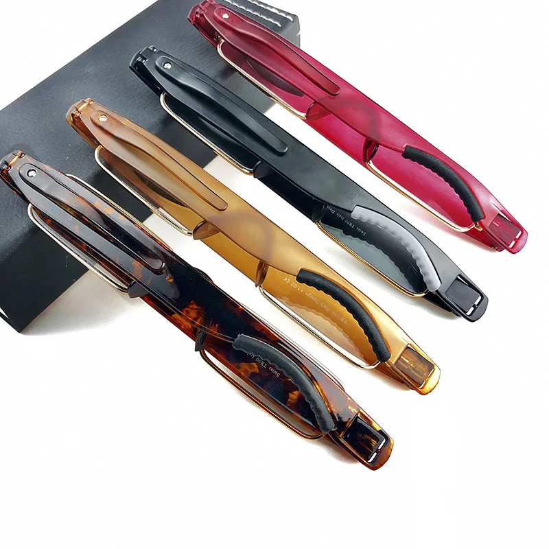 

360 Degree rotation metal frame TR eyewear folding reading glasses 2019