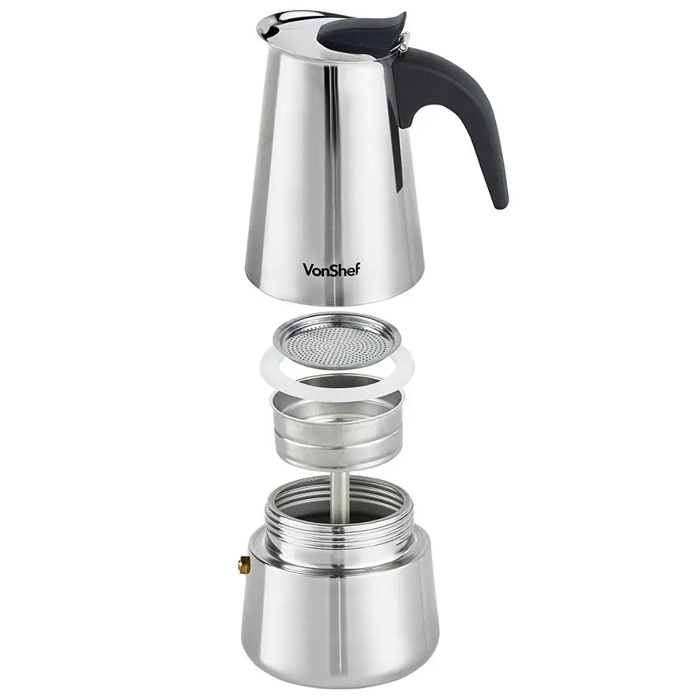 Stainless Steel Coffee Pot Set Portable Espresso Italian Coffee Maker