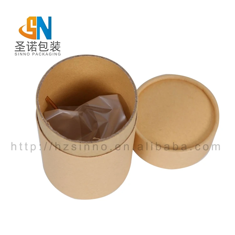 Tea Use Recyclable And Eco Friendly Paper Canister Round Paper Boxes