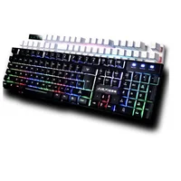 

Factory price X800 104 Keys USB Wired Mechanical feel Colorful Back-lit Office Computer Keyboard Gaming Keyboard gamer teclado