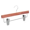 Aromatic Space Saving Moth Repellent Wood Cedar Pant Skirt Bottoms Hangers with 2 Adjustable Clips