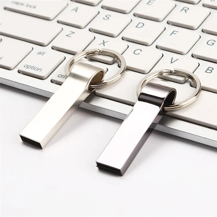 high quality 285 metal 8gb 16gb 32gb laser engrave/skin print logo key ring USB flash pendrive - ANKUX.COM