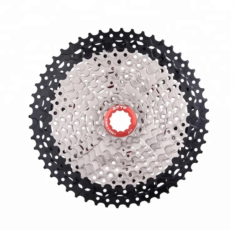 

ZTTO Mountain Bike Sprockets 11 Speed L 11-52T High-Strength Lightweight Bicycle Freewheel Cassette Wide Ratio for k7 X1 XO1 XX1, Silver black