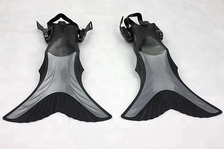 Wholesale Adult Child swim fins Adjustable Mermaid fins black kids diving fins flipper