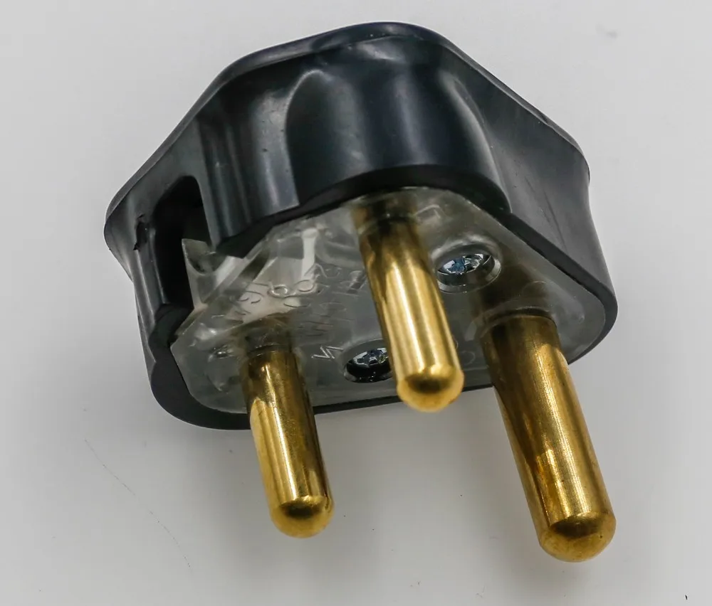 Sa-1877 Sabs South Africa Power Plug 3 Round Pin South Africa Power ...