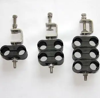 1 1 4 X1 2 3 Single Hole Type Cable Feeder Clamps Abs Rubber