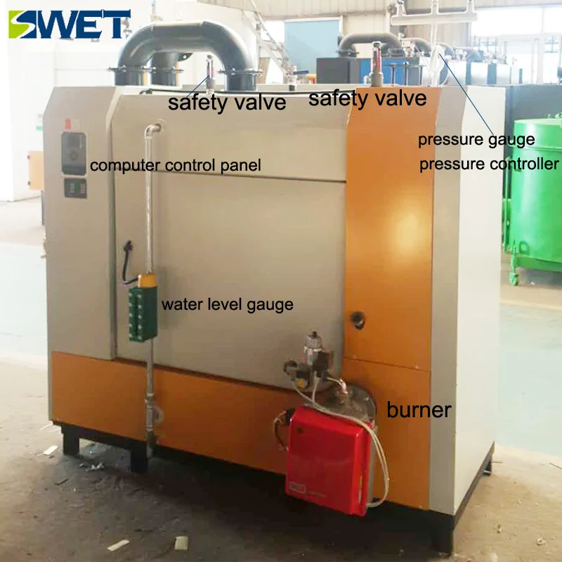 High Efficiency Gas Fire Central Heating Condensing Steam Boiler For