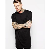 

2019 Hip Hop Longline T Shirts Oversized Tee Longline T-Shirts for Men