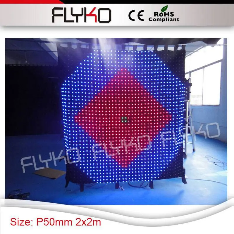 

P5 full movie  video curtain rgb led full color curtain