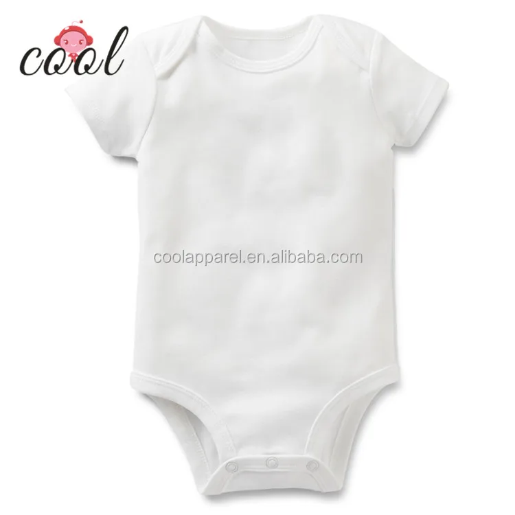 

Wholesale infant and toddler bodysuits, low price short sleeve 100% cotton plain white baby onesie