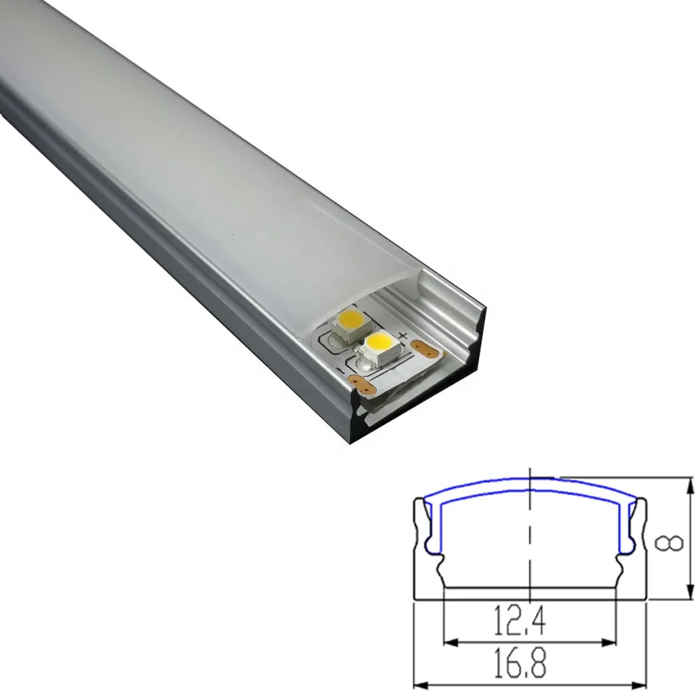 Pc Lampshade Plastic Profile Aluminium Extruded Profiles LED Strip Channel