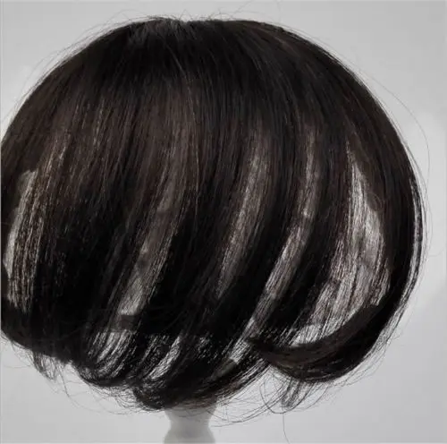 4 3 X 4 3 Short Straight Clip In Crown Topper Human Hair Wiglet