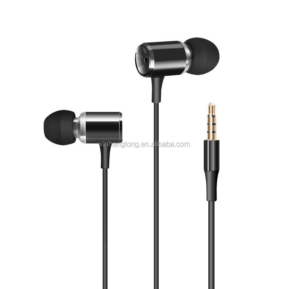 

Metal Earphone In-ear Micro Wire Metal Original for Samsung for Apple Microphone Mobile Phone Gaming Wired Sports Computer 3.5mm, Black, gold