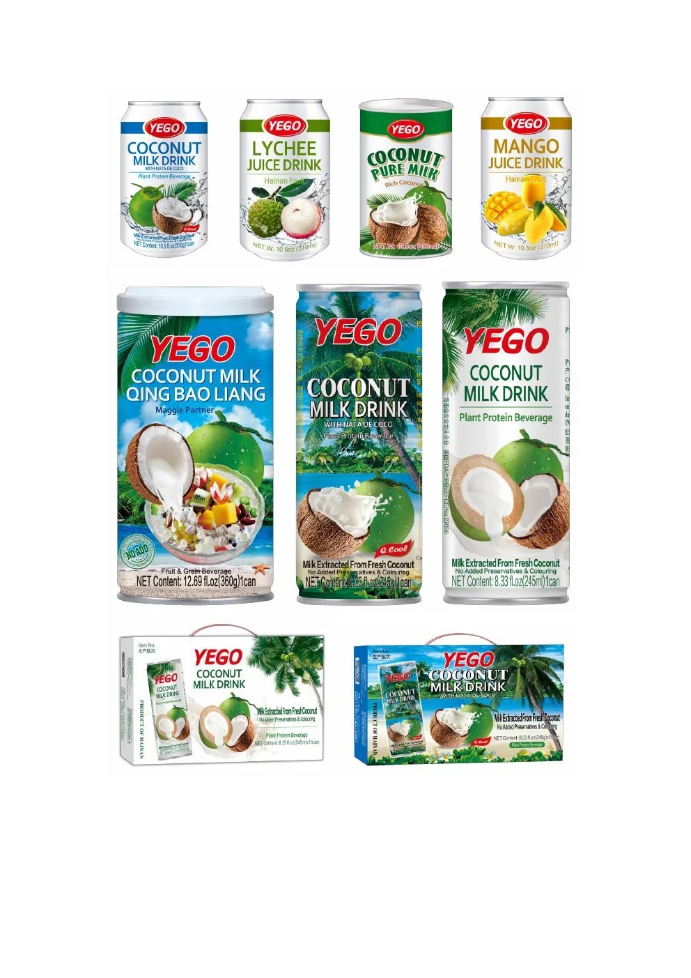 Coconut Milk with Nata De Coco(id:10232978). Buy China coconut milk ...