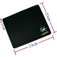 New 2016 New Pro Gamer 24*20cm Universal Rubber Material Mouse Pad Mat Black Gaming Mouse Pad for Laptop Computer Tablet PC