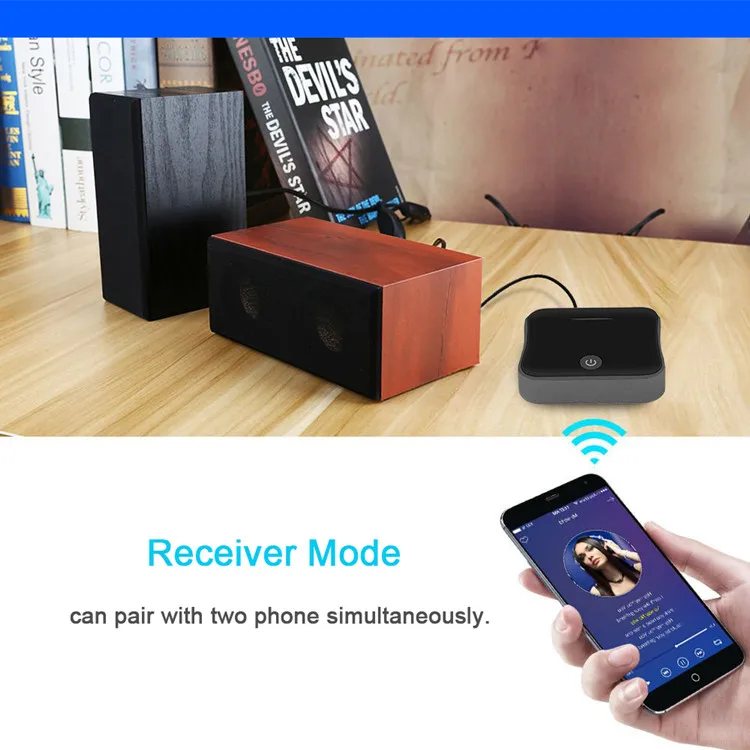Portable Bluetooth Audio Transmitter Receiver 2 In 1 Wireless 5.0