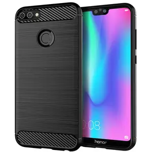Carbon Fiber Shockproof Soft TPU Back Cover mobile Phone Case For Huawei honor 9N