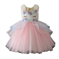 

New design children baby boutique party fancy tulle girls unicorn dress
