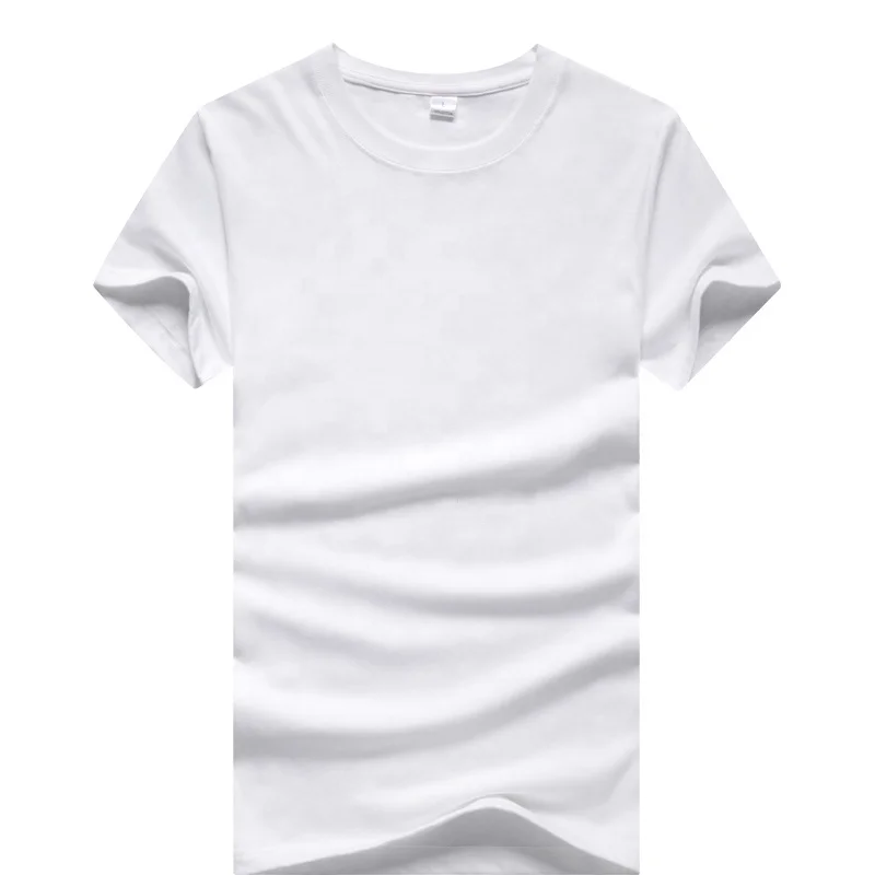 Unisex White Plain 100% Cotton China Pima Cotton Blank T-shirt For ...