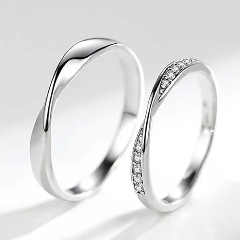 

Original design mobius ring open ring simple couples ring valentine's day gifts