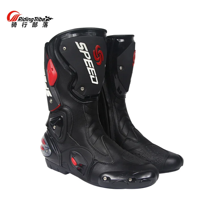 

Men Anti-slip Waterproof Riding Shoes Motorbike Motorcycle Boots racing shoes leather botas de hombre motocross for men