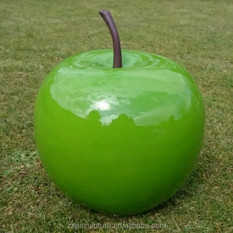 Modern Decorative Fruit Fiberglass Apple Sculpture Buy Fiberglass