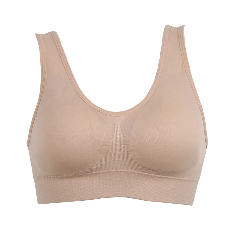 

New Seamless bra with pads as seen on tv Non-adjusted Straps Soft full cups Bra Solid Color lingerie Wholesale, Black;beige;white