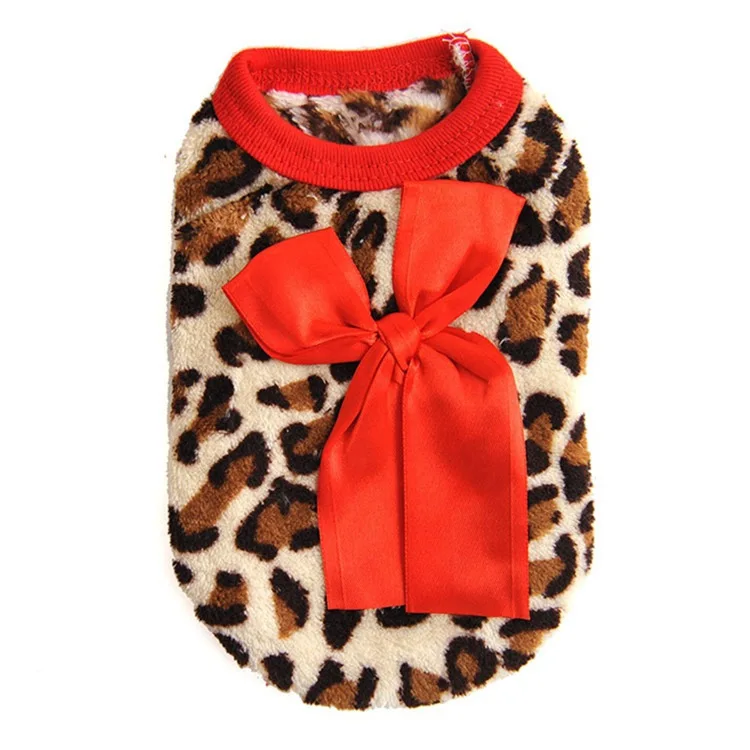 

JY453 thick vest baby dog clothes chihuahua puppy bowknot clothes