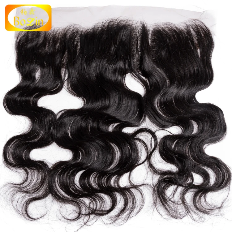 

Natural color 100% virgin hair body wave lace frontal 13x4 human hair extension