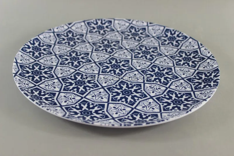 vintage style Melamine Dinner plate 36cm
