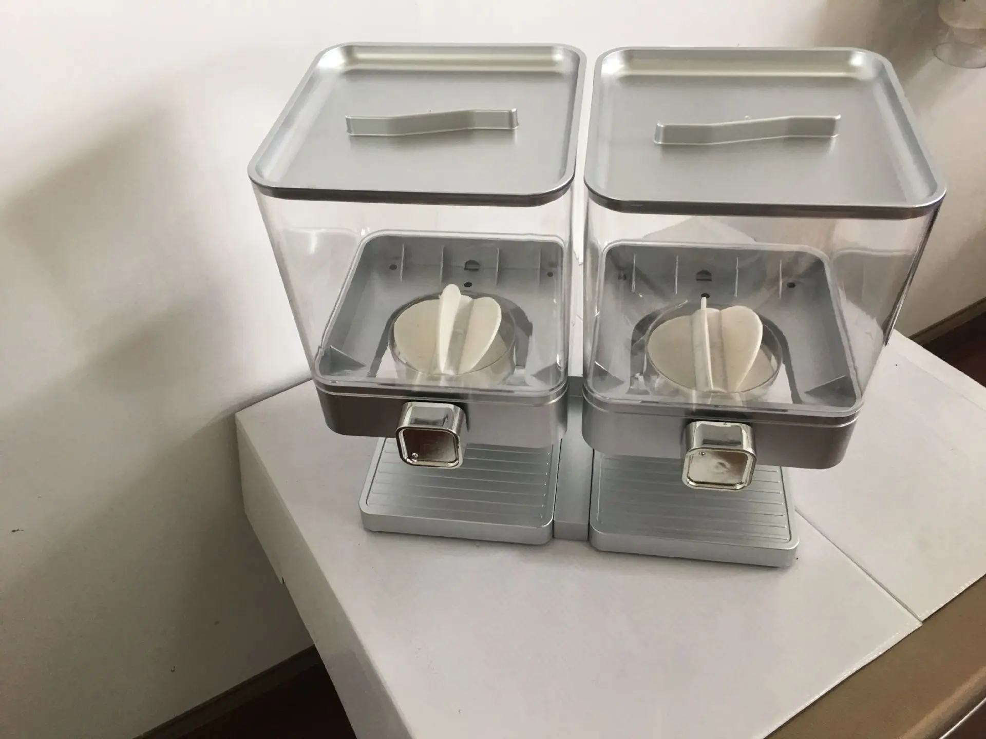 Square Dry Food Cereal Dispenser