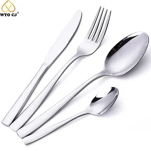 Image of High quality stainless steel 4pcs wedding cutlery set for sale