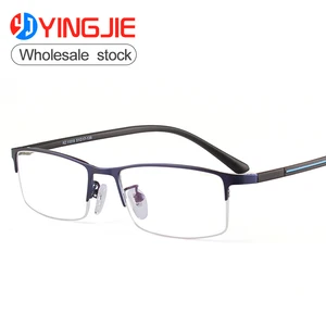 2019 new model glasses half-frame optical lens frame for man.Metal eyeglass frame two color TR glasses legs Danyang.11016