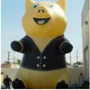 Giant cute inflatable cartoon pig wearing clothes for sale