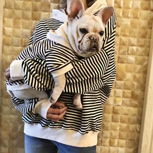 2018 Spring Matching Dog and Owner Clothes Stripe Pet Dog Clothes