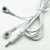 Magnetic ECG snap lead wire cable for face message machines
