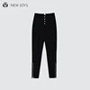 OEM Service Black 100% Polyester Fashion Latest Design Formal Pants For Ladies