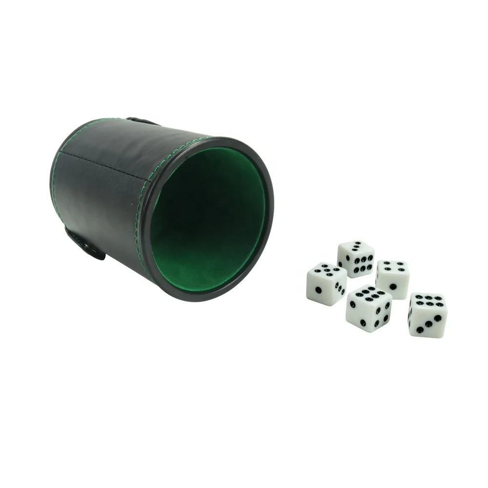 

Personalized Leather Dice Cup with Custom LOGO