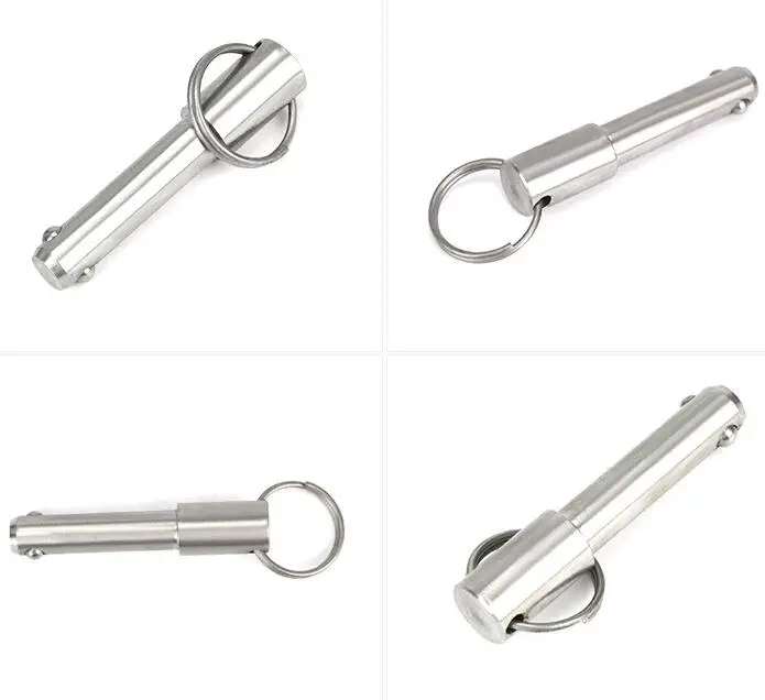 Stainless Steel Zinc Plated L Shaped Quick Release Ball Lock Pin Wire Lock Pin Detent Ring Pin