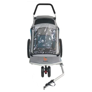 Image of Large hot sell custom cat pet stroller 2 in 1 function pet dog bike bicycle trailer stroller jogger