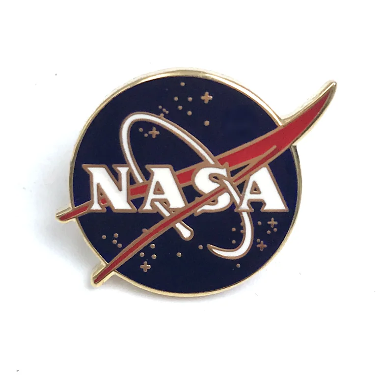 

SM-ML102 NASA motivational custom hard enamel lapel pins badge manufacture