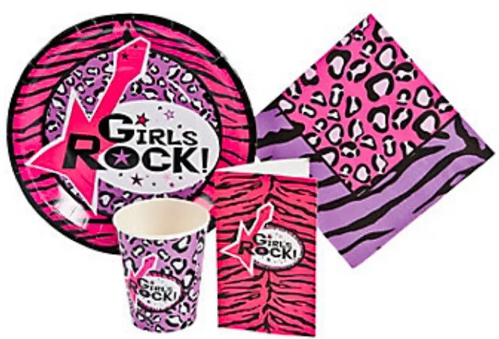 Buy Rock Star Diva Party Pack 40 Pieces Tableware Invites
